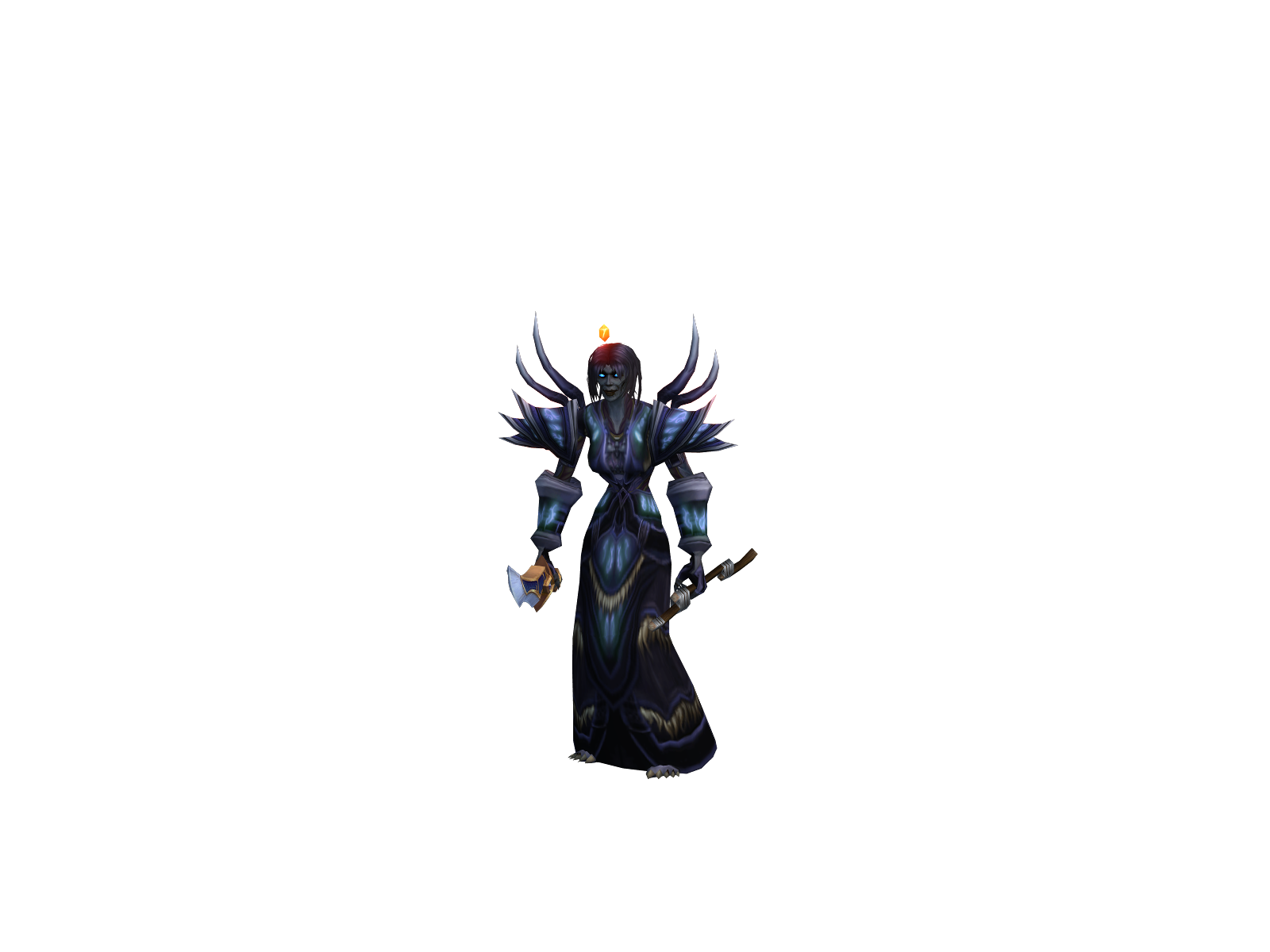 Cold 3D character render