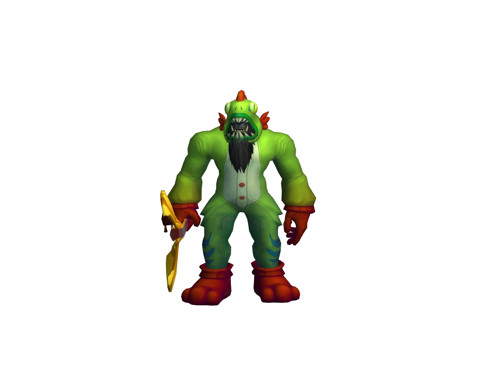 Pôbâ 3D character render