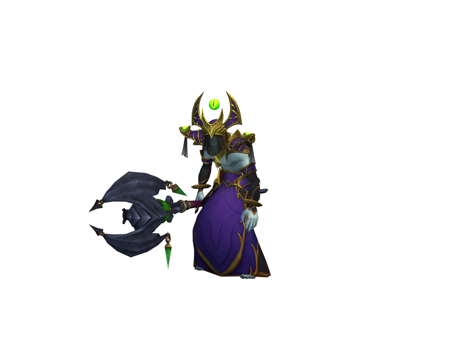 Crowley 3D character render