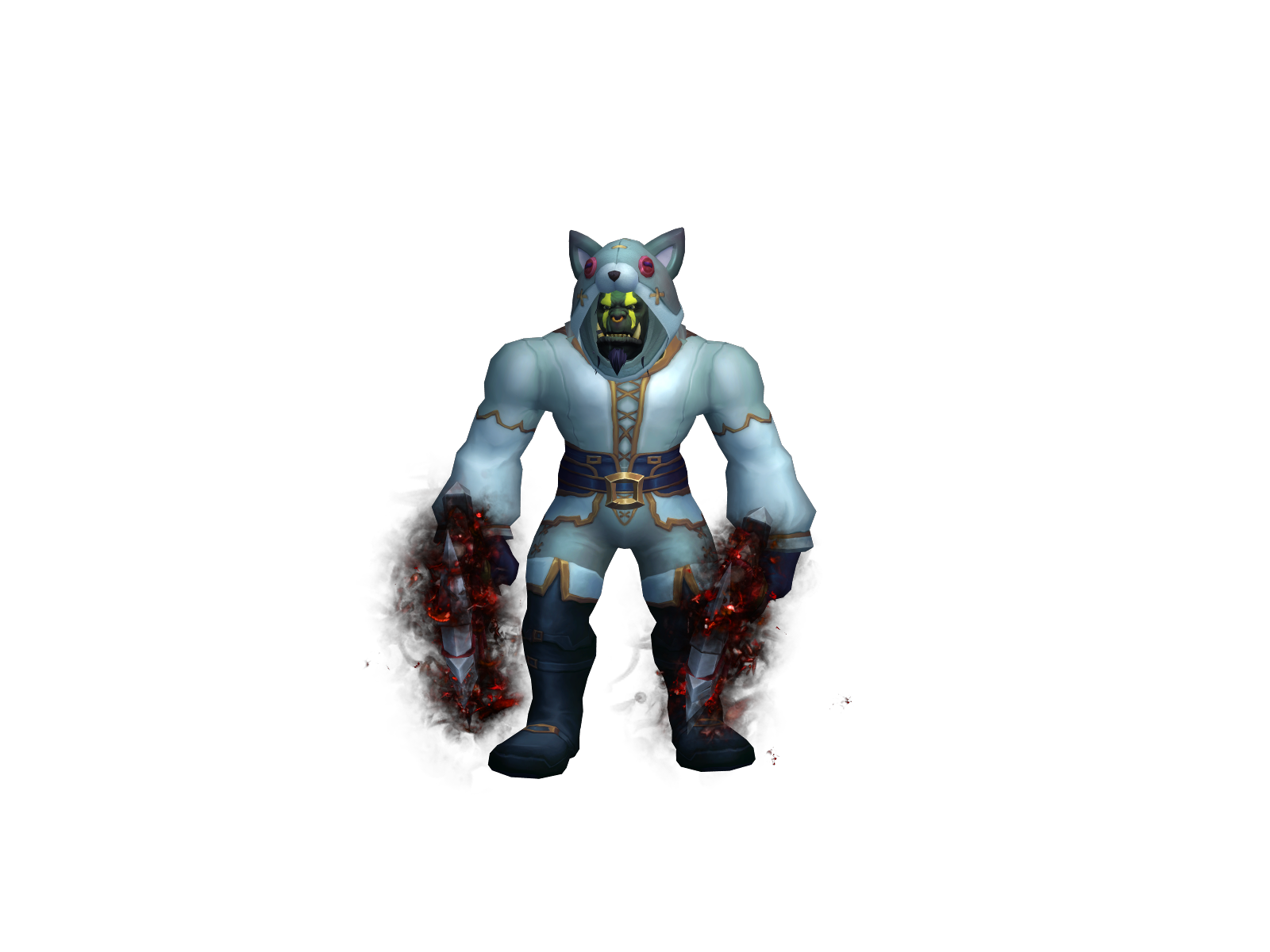 Stpresisting 3D character render
