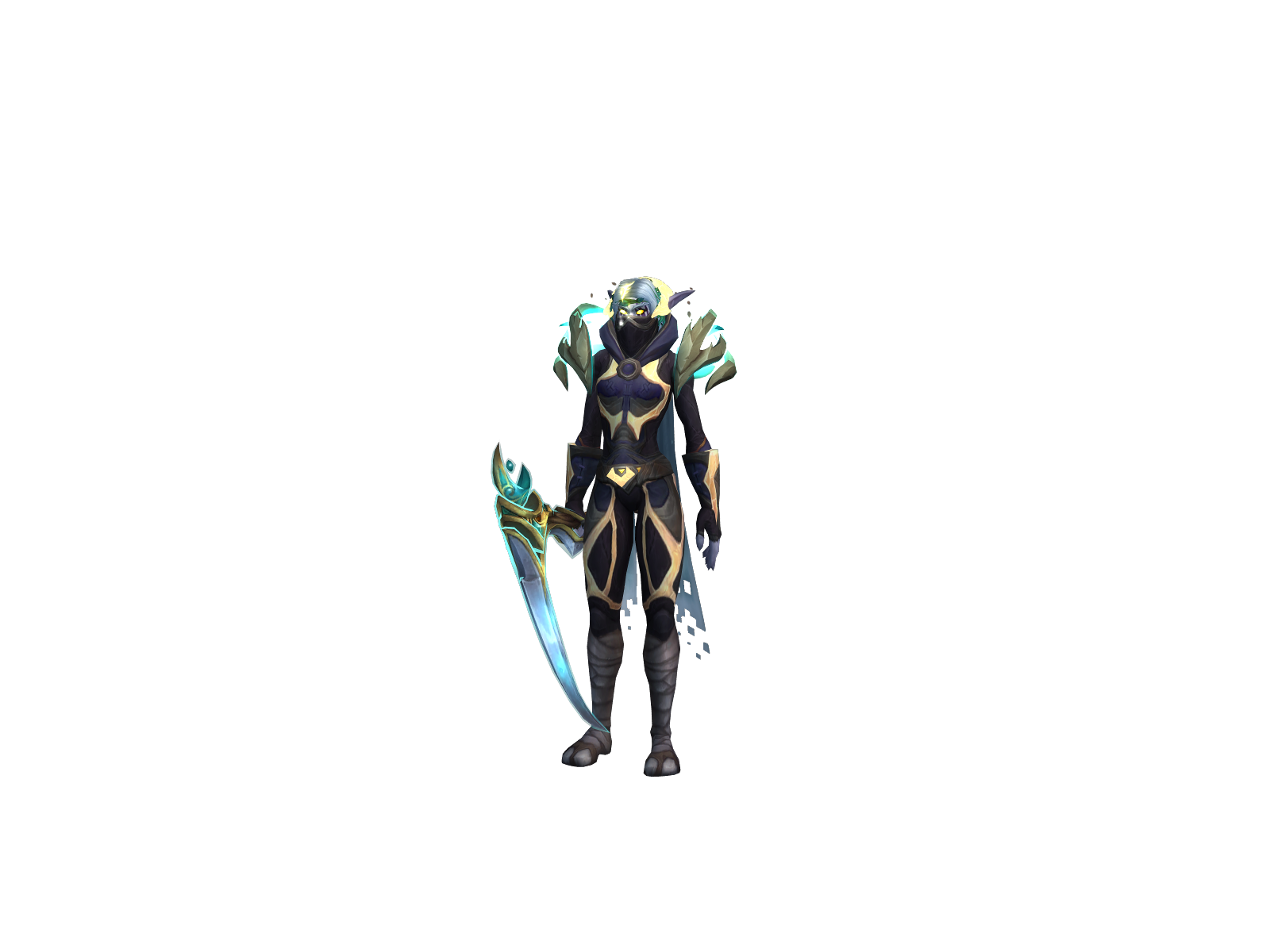 Shaped 3D character render