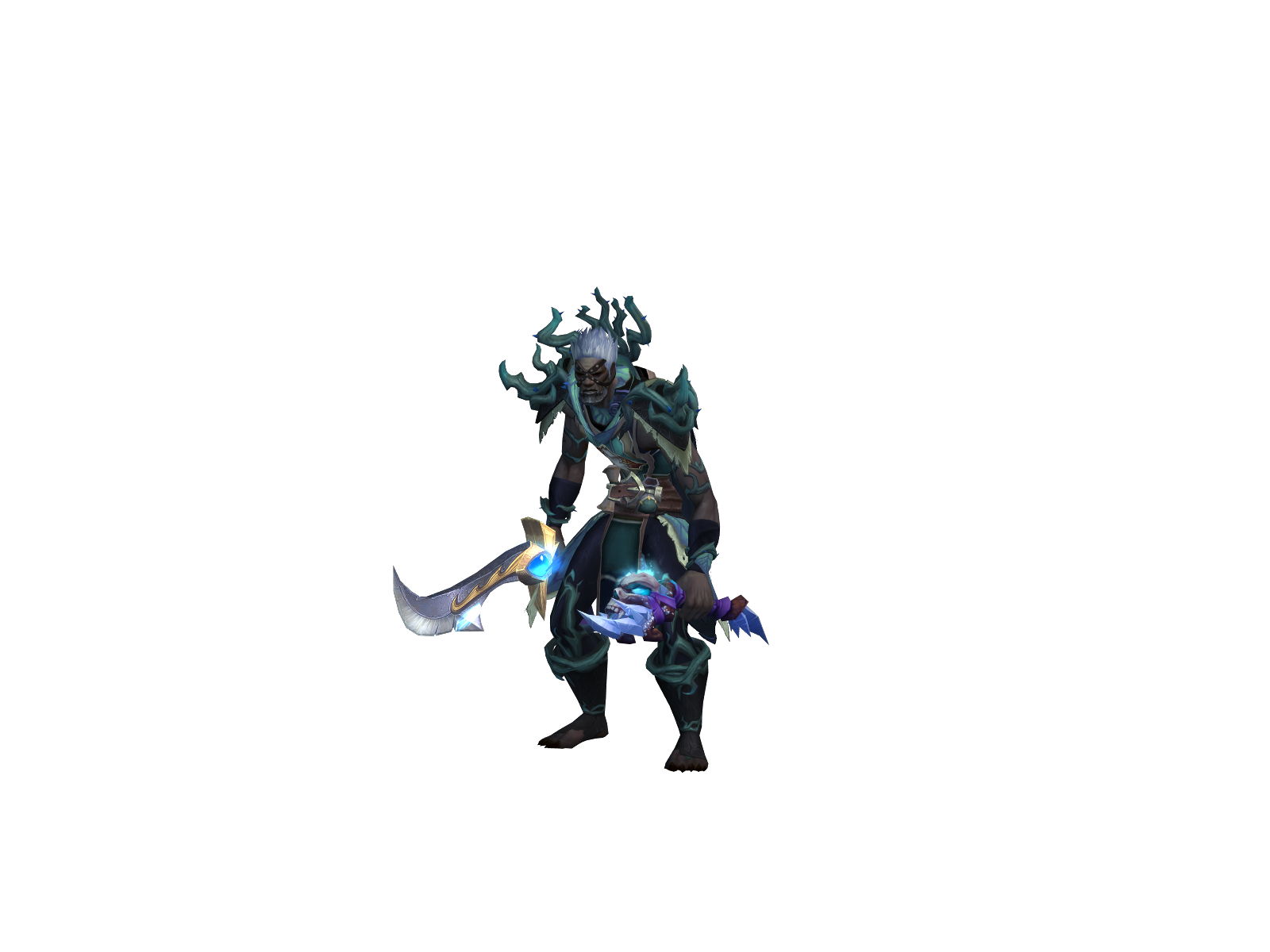 Cracked 3D character render