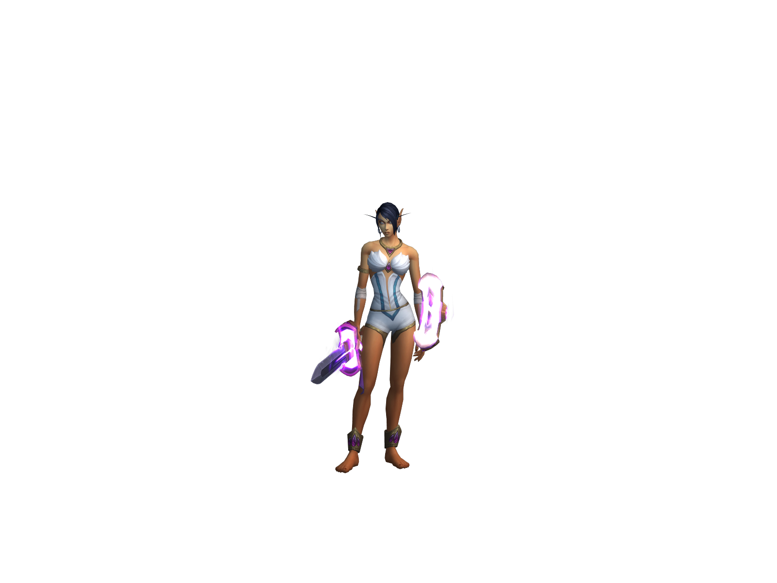 Duskviolet 3D character render