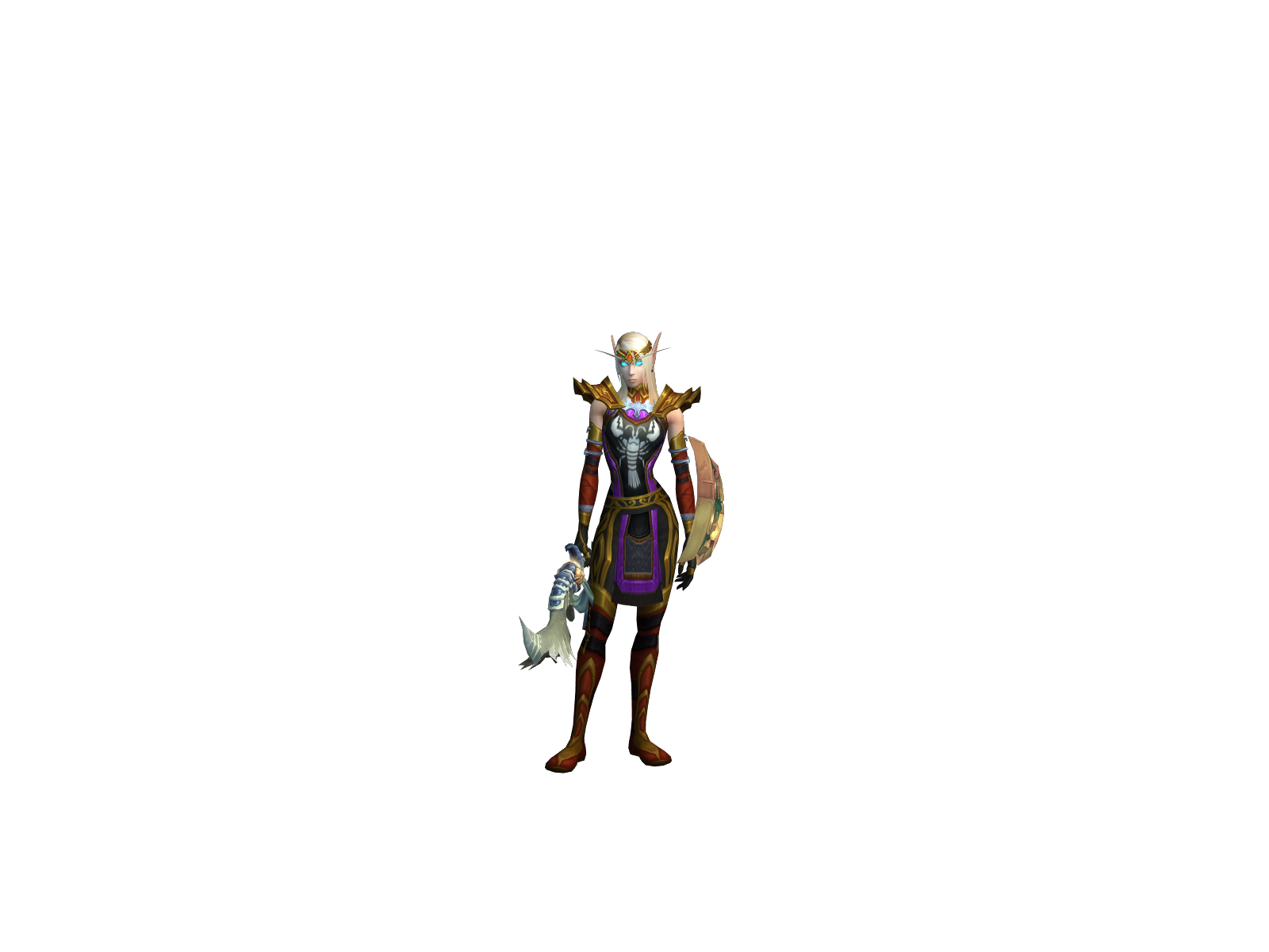 Whiteblade 3D character render