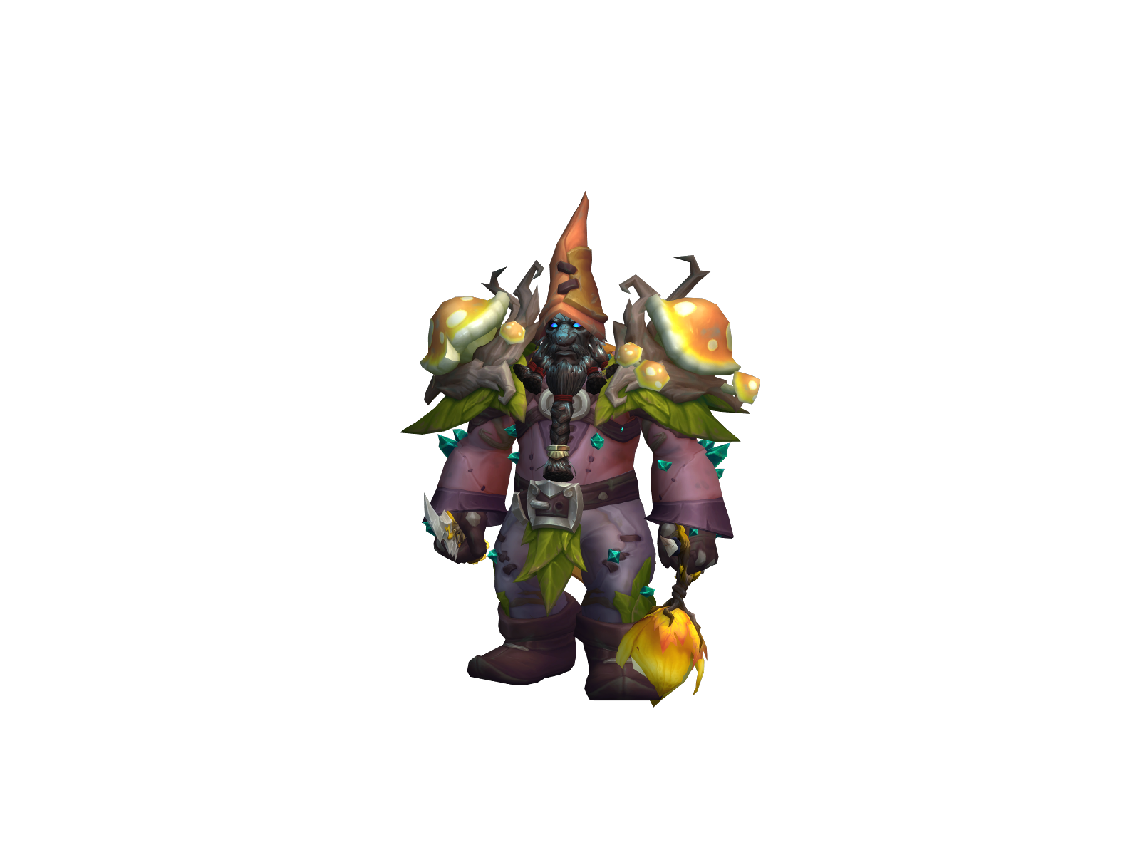 Wogrìk 3D character render