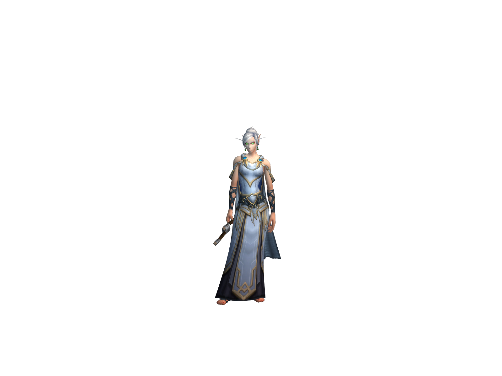 Kiitting 3D character render