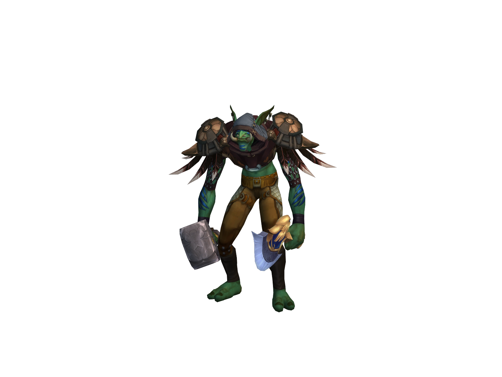 Grodey 3D character render