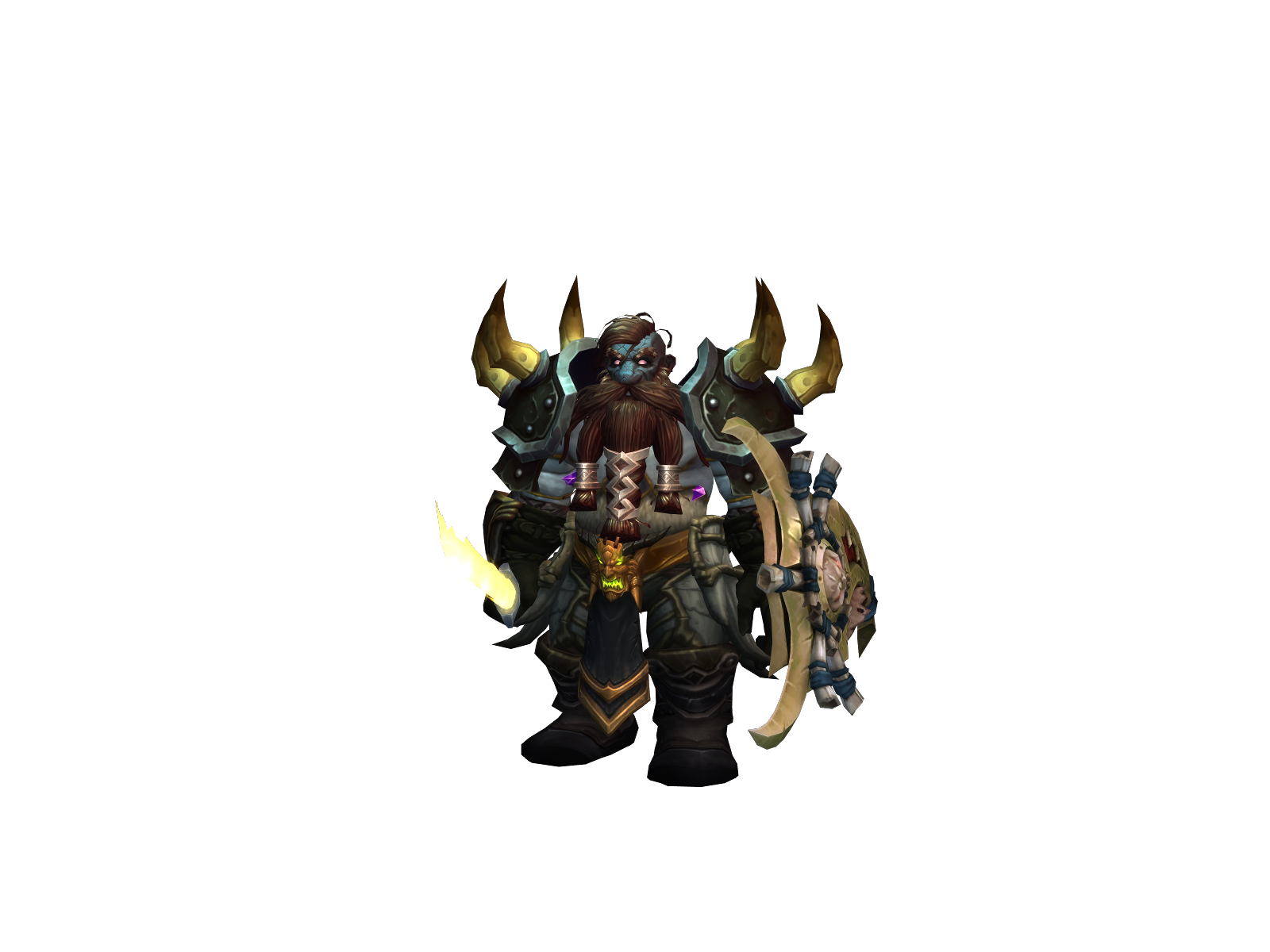 Rotten 3D character render