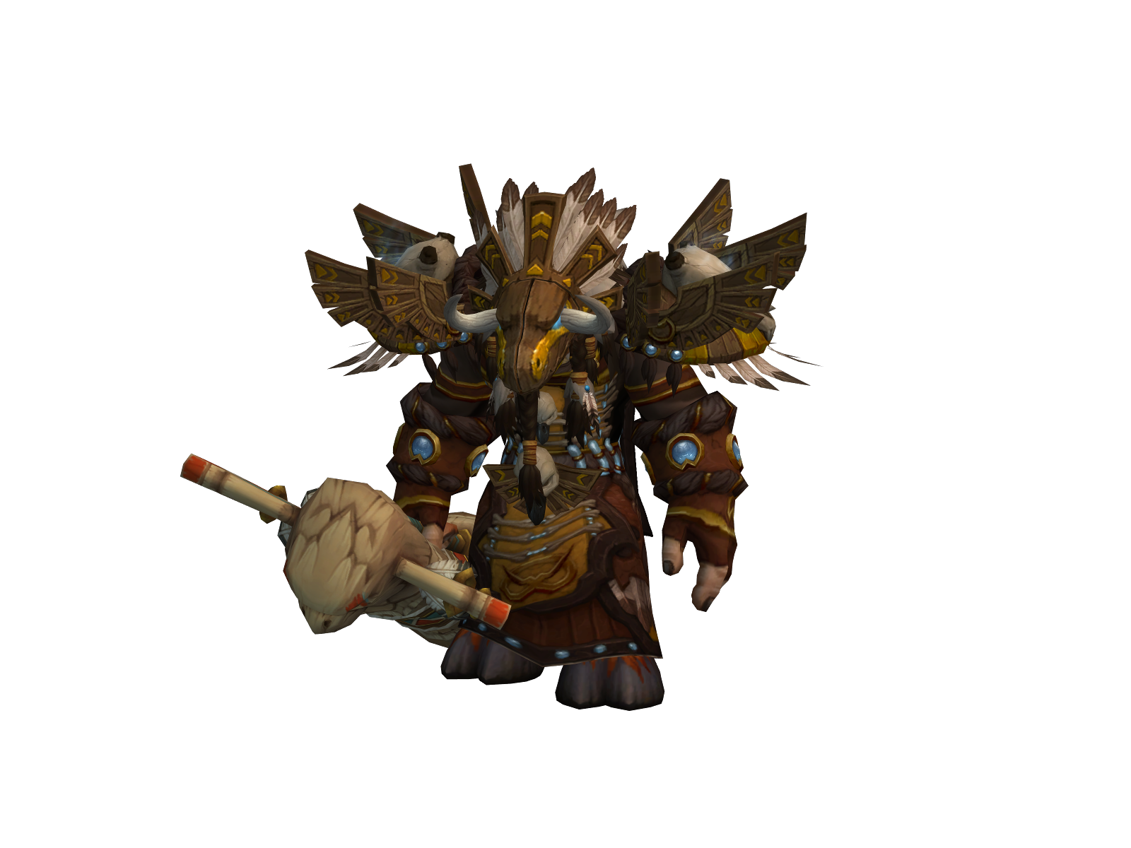 Inca 3D character render