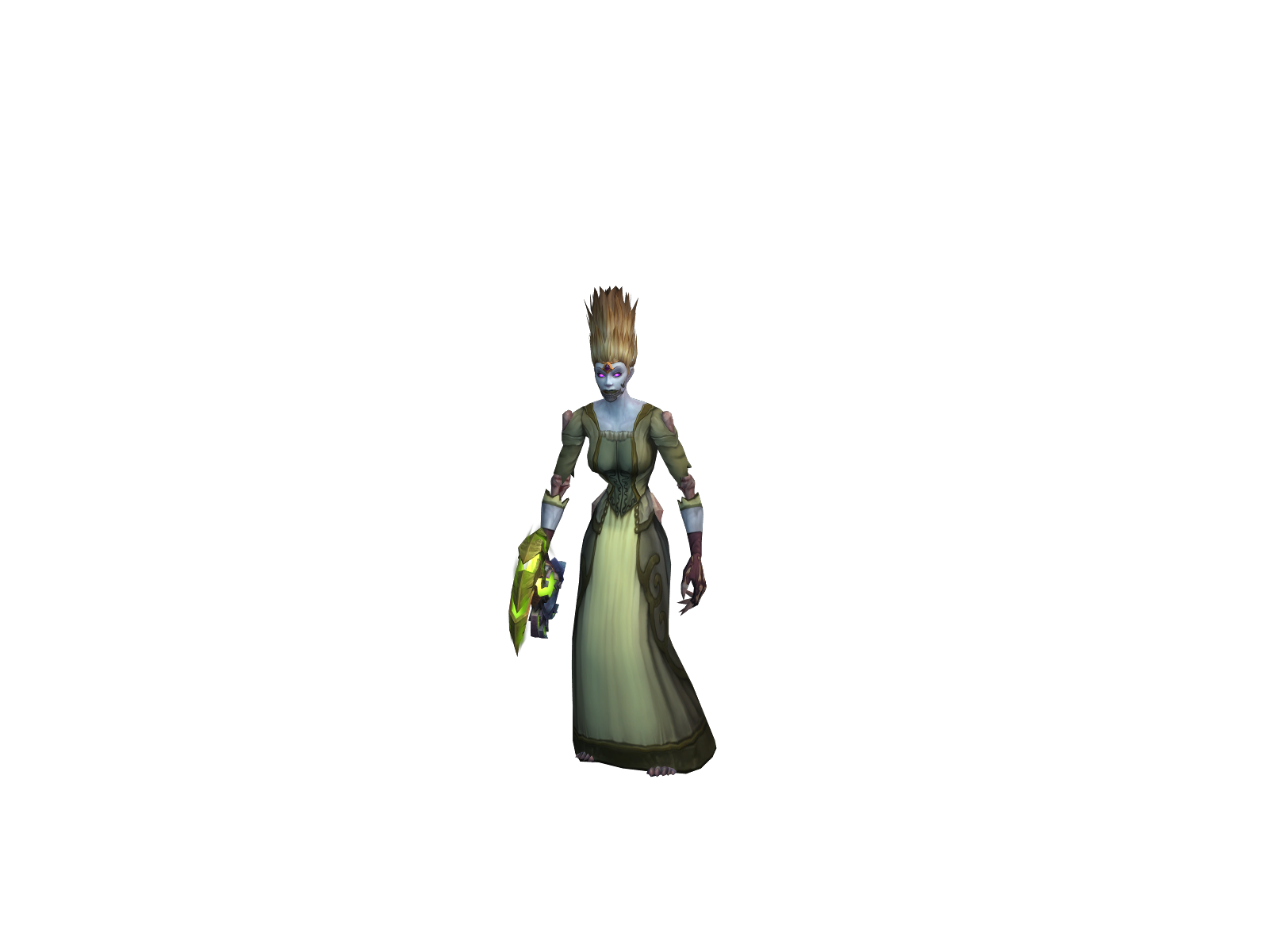 Sorrowful 3D character render