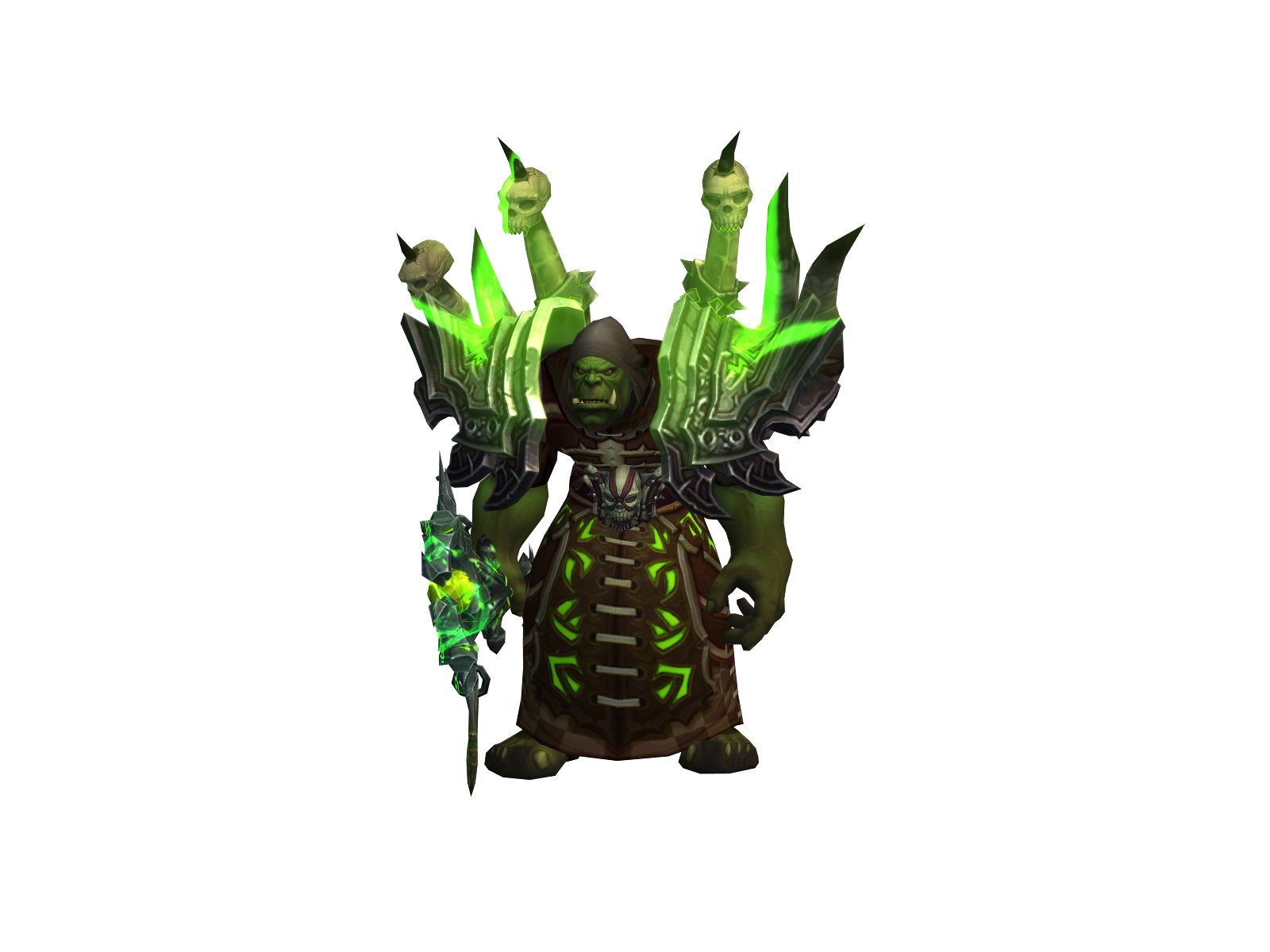 Necrotic 3D character render