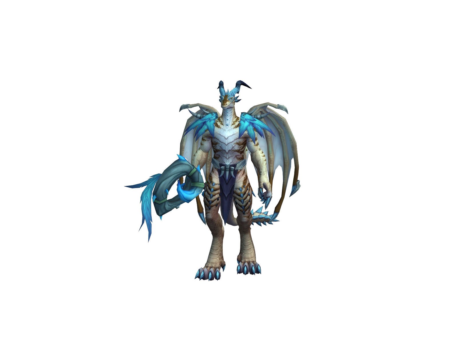 Drewhite 3D character render