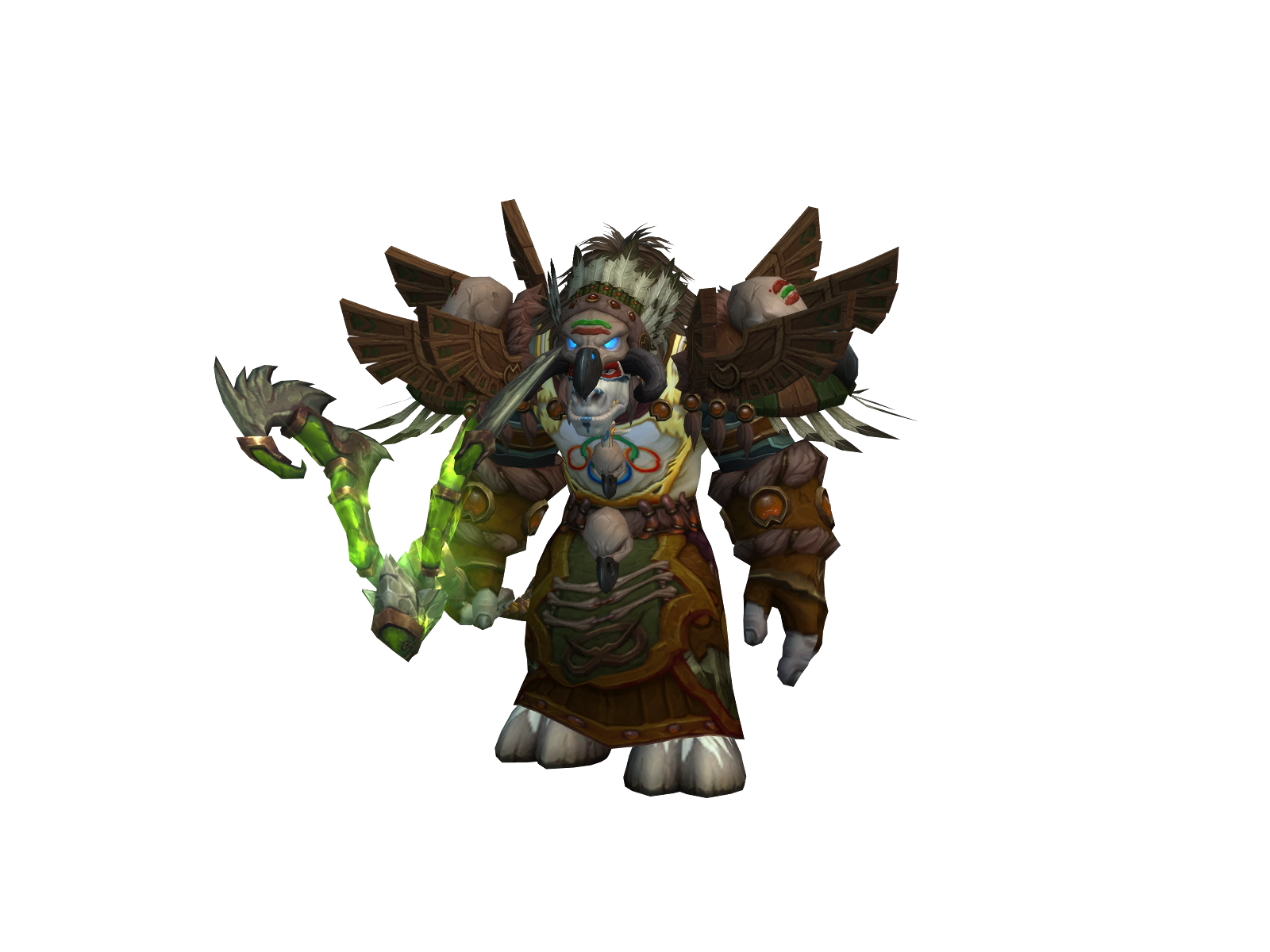Mahuta 3D character render