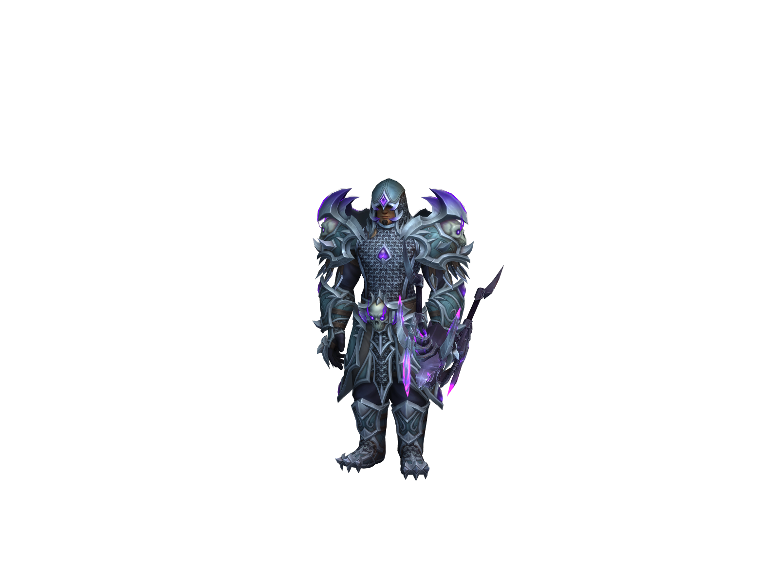 Shivering 3D character render