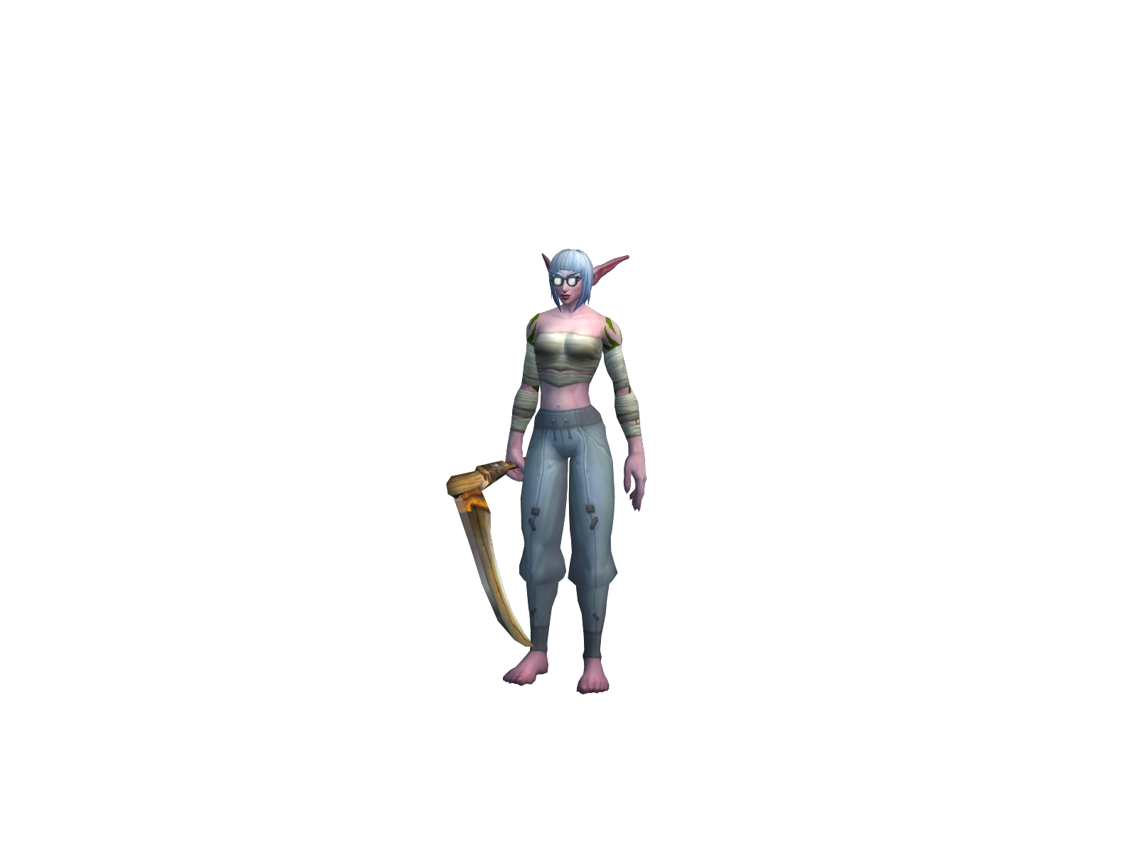 Ramping 3D character render