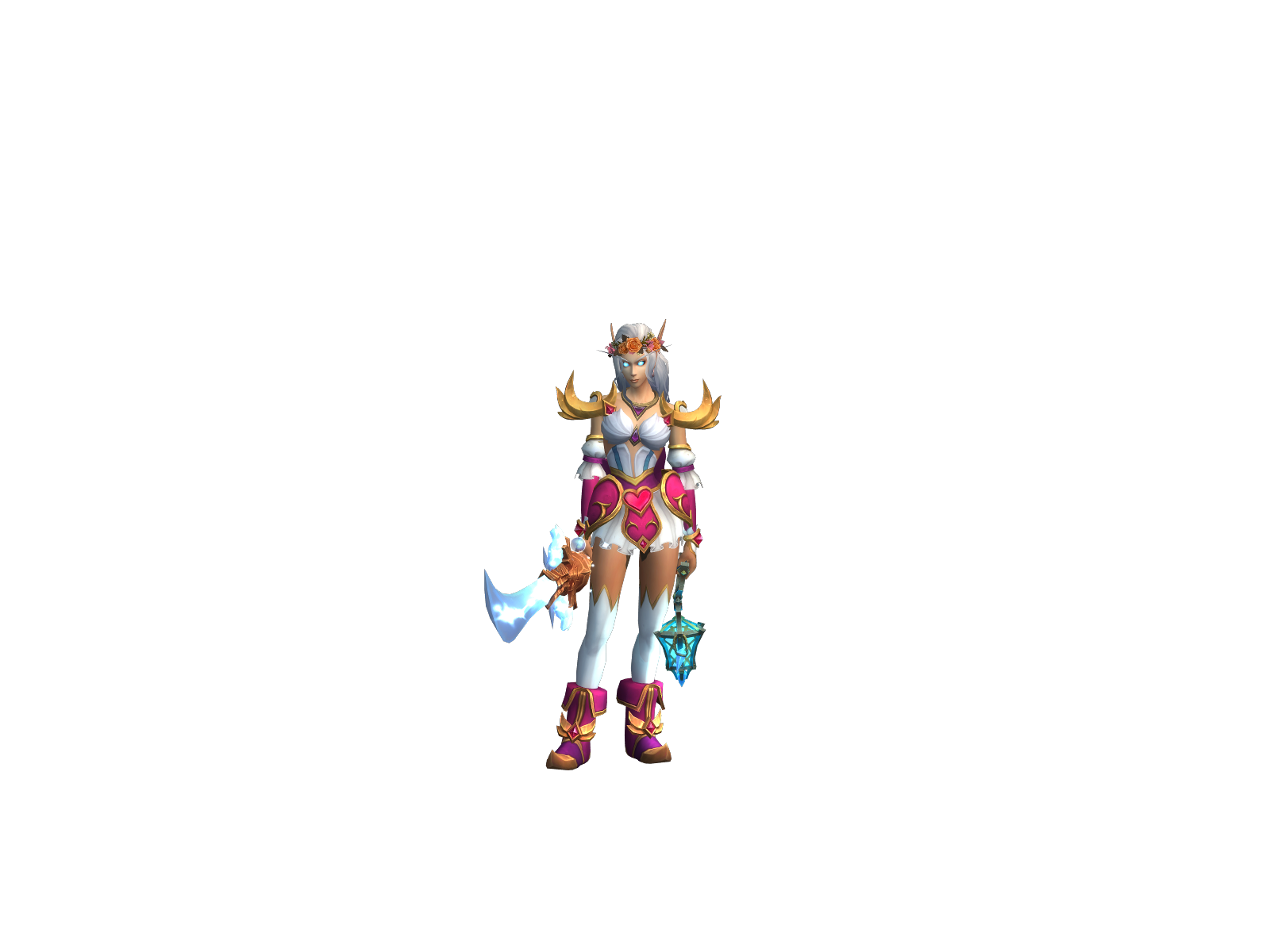 Azsisha 3D character render