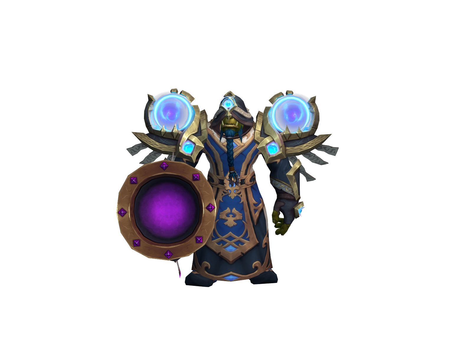 Elderfrosty 3D character render