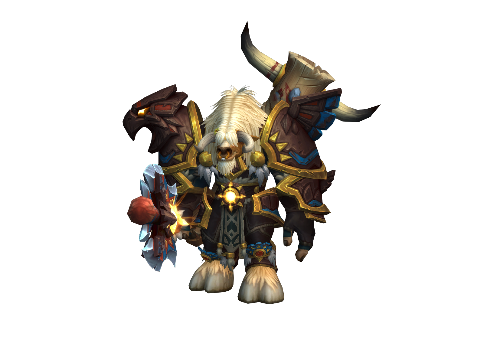 Behorny 3D character render