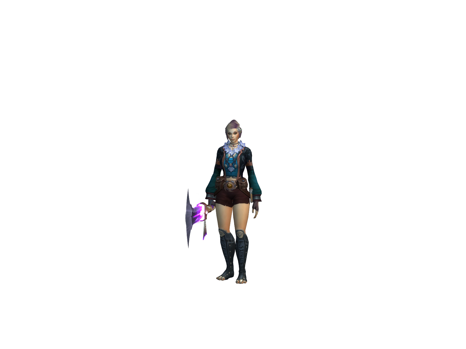 Chloelia 3D character render