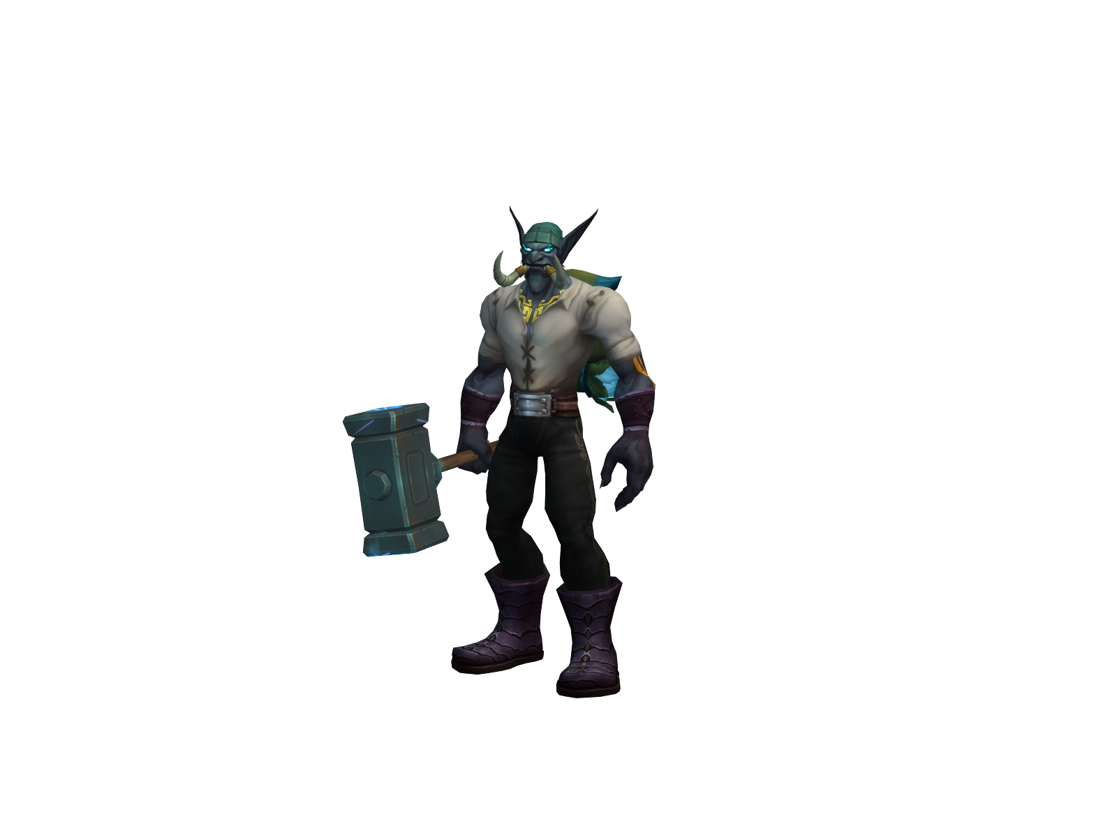 Tuskerado 3D character render