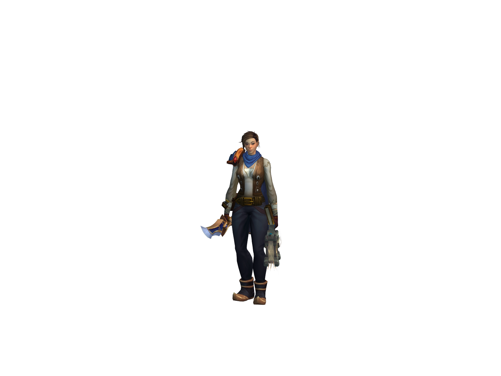 Flameglow 3D character render