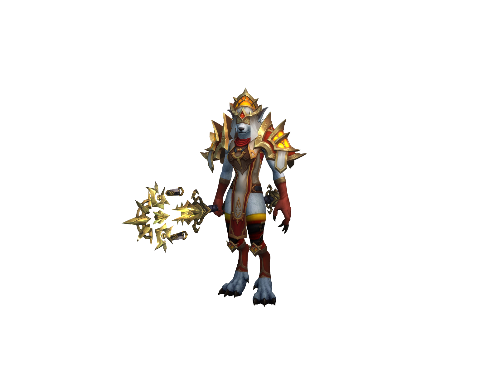 Werewolfpaws 3D character render