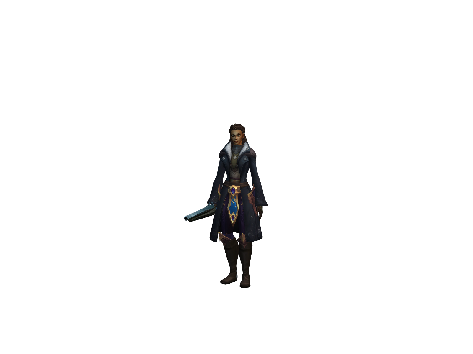 Cowgril 3D character render