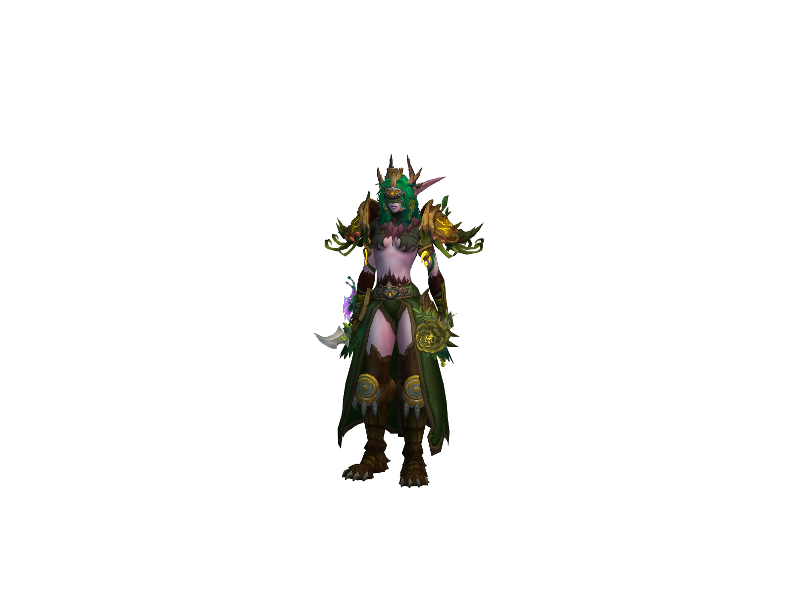 Mossyplum 3D character render