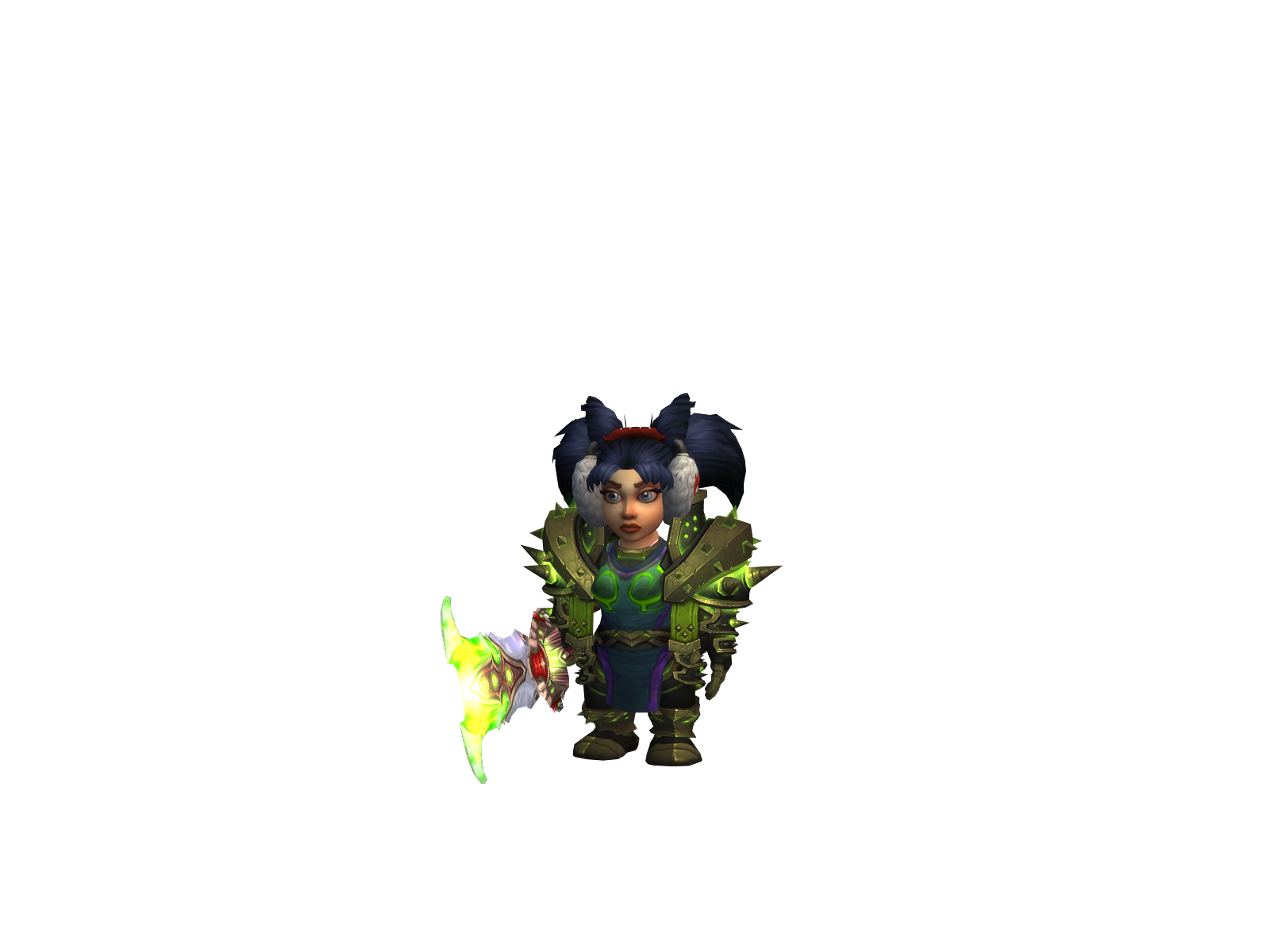 Moronmelee 3D character render