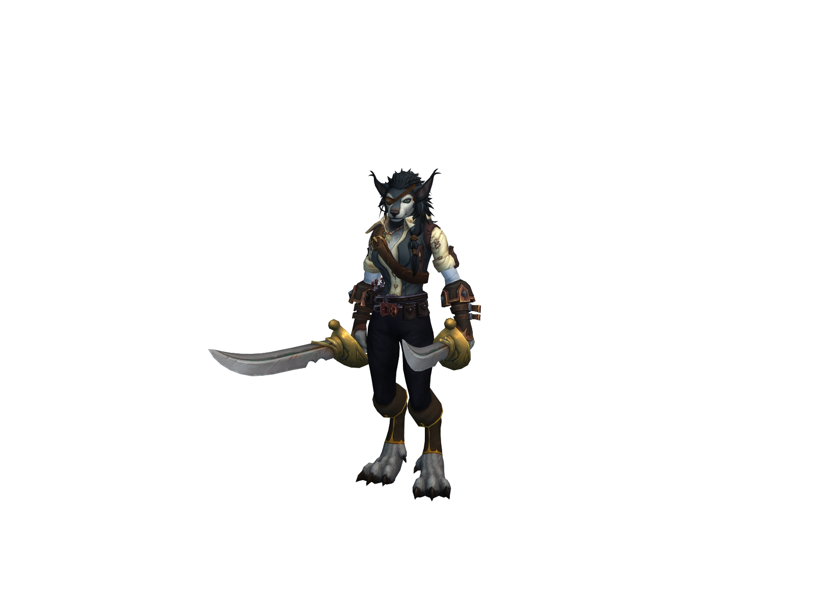 Blackmane 3D character render