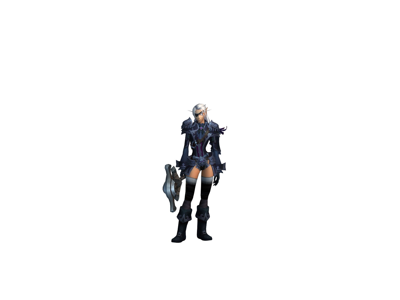 Zarastelina 3D character render