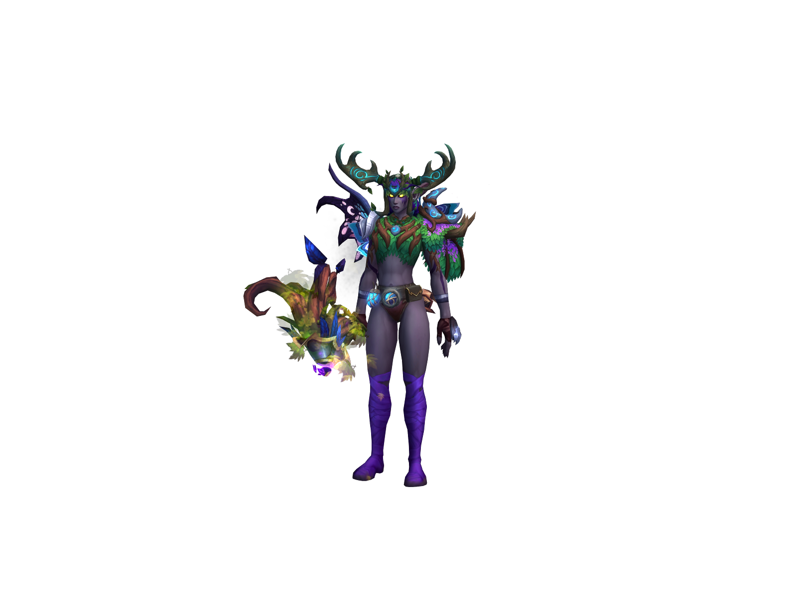 Flutterwing 3D character render