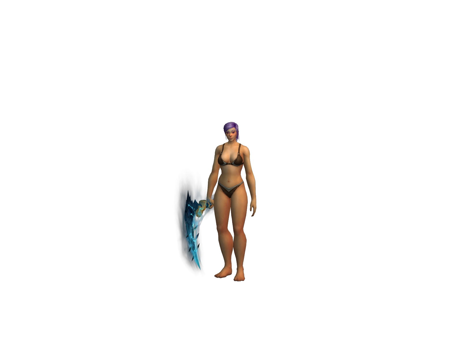 Gothgirlspit 3D character render