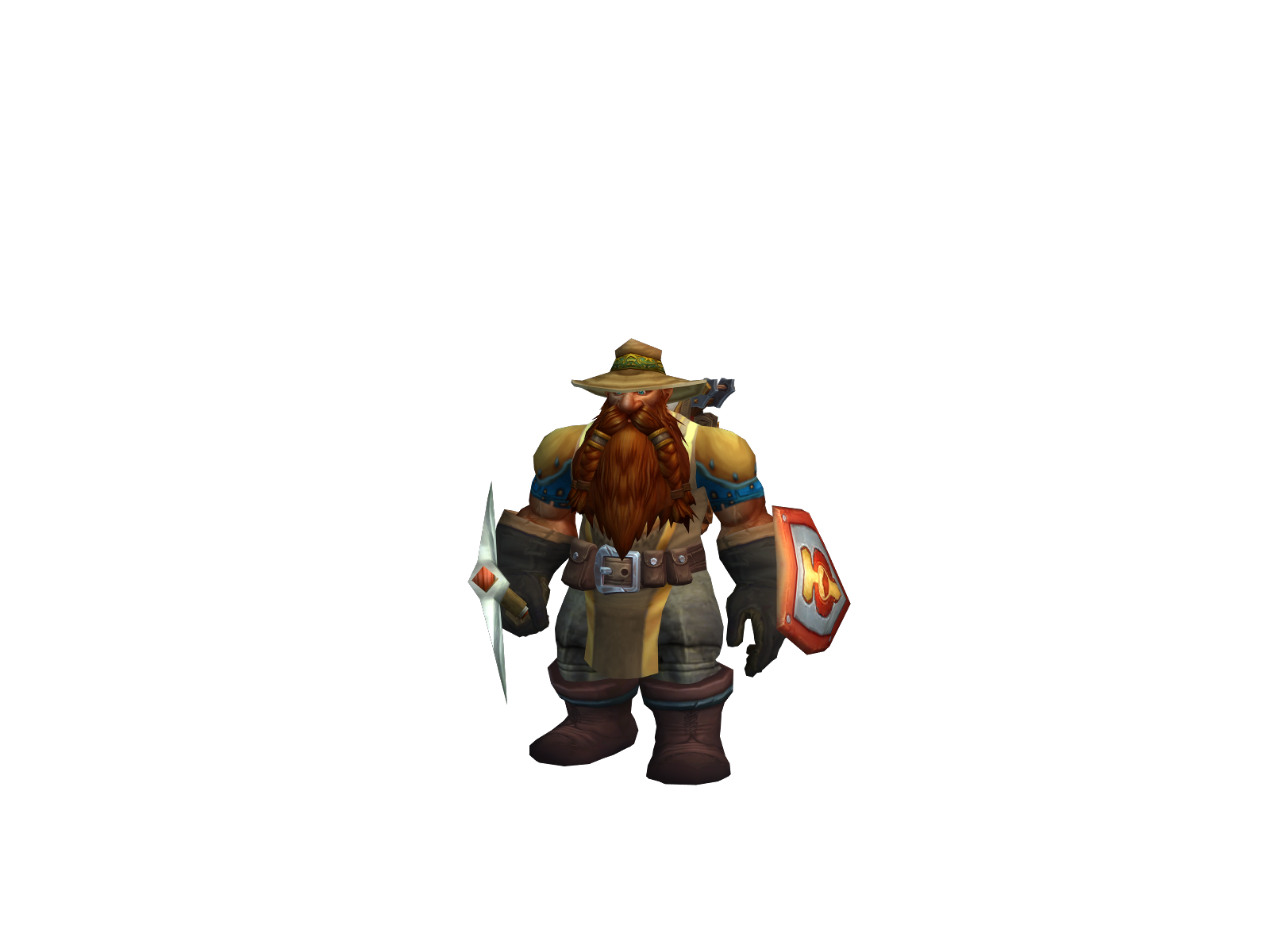 Orghue 3D character render