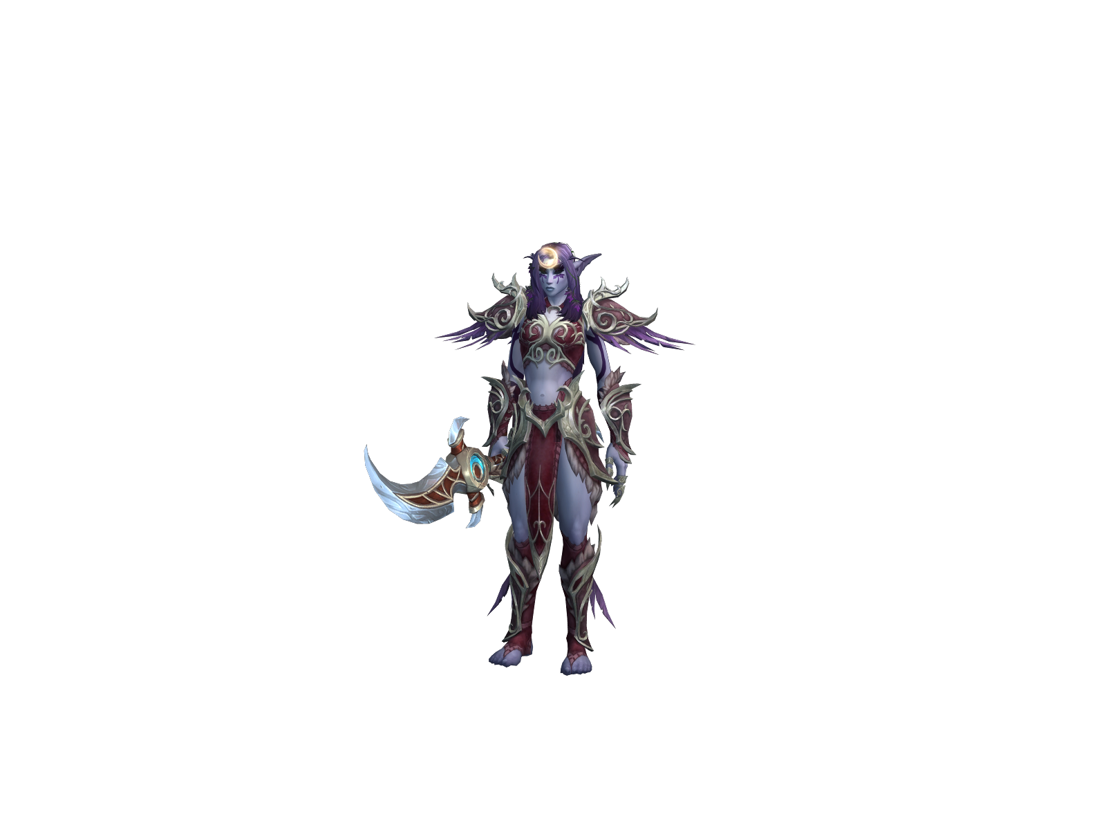 Demilune 3D character render