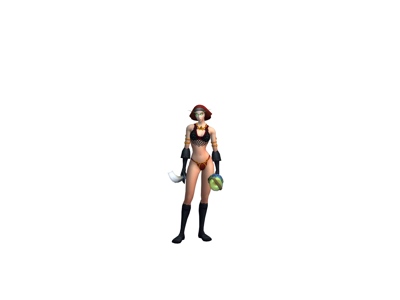 Fishylips 3D character render