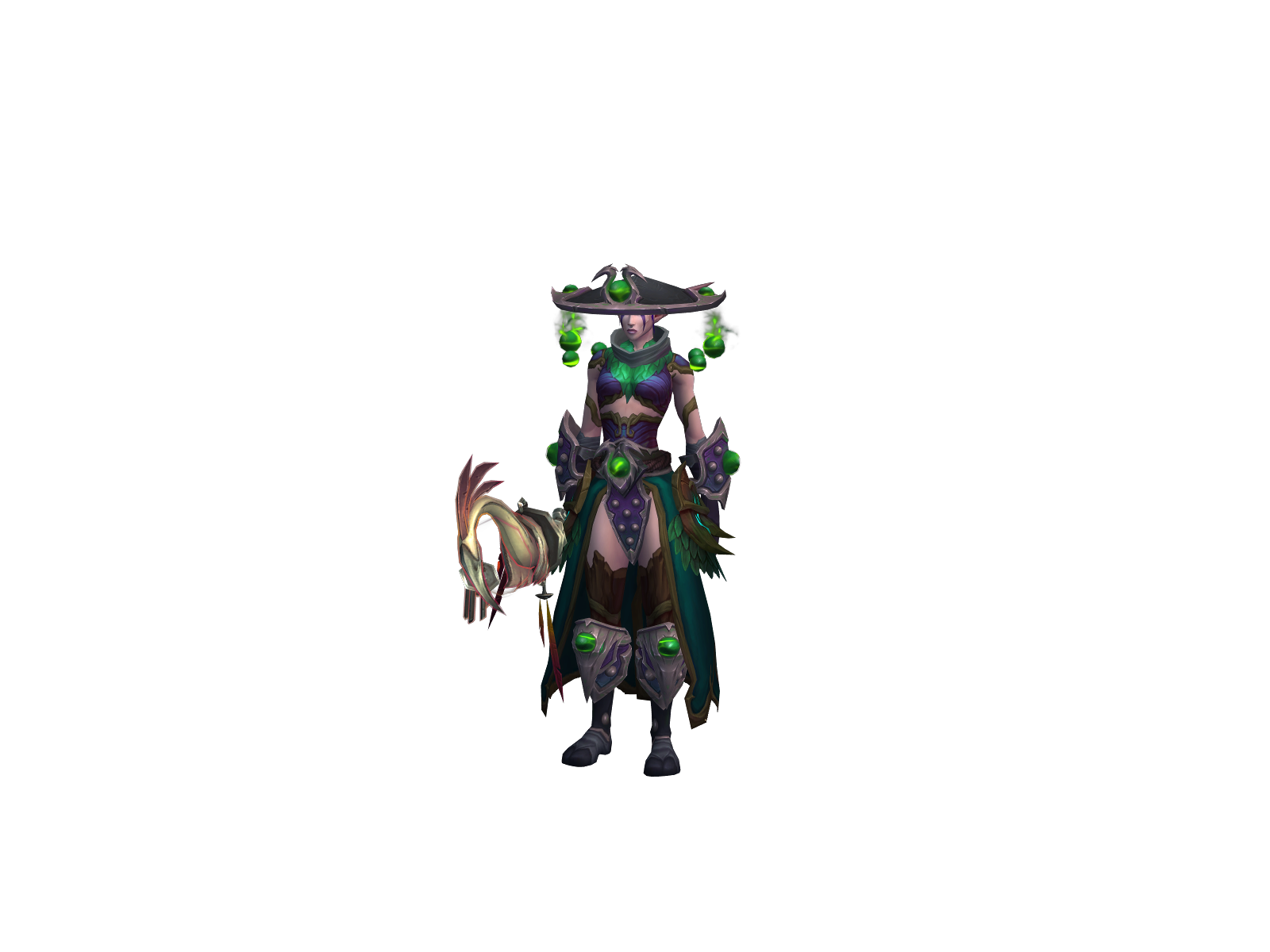 Dillydahlia 3D character render