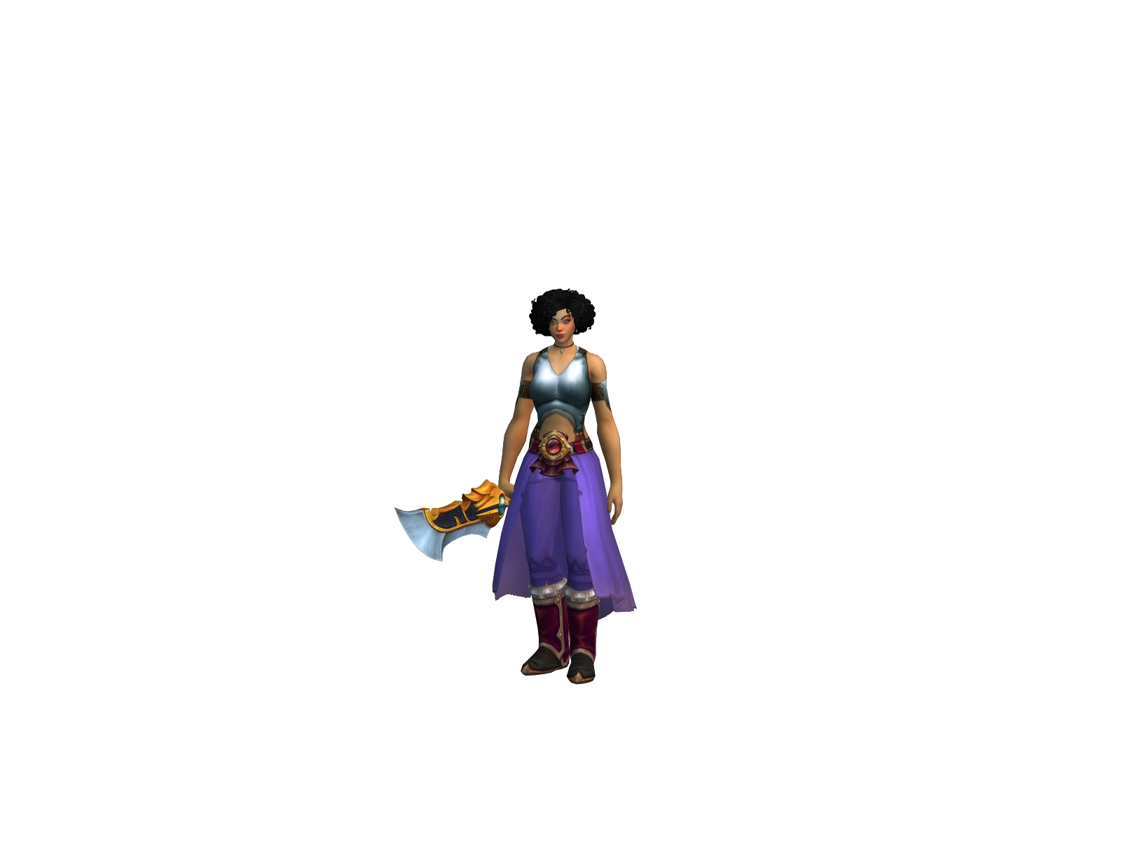 Yunarat 3D character render