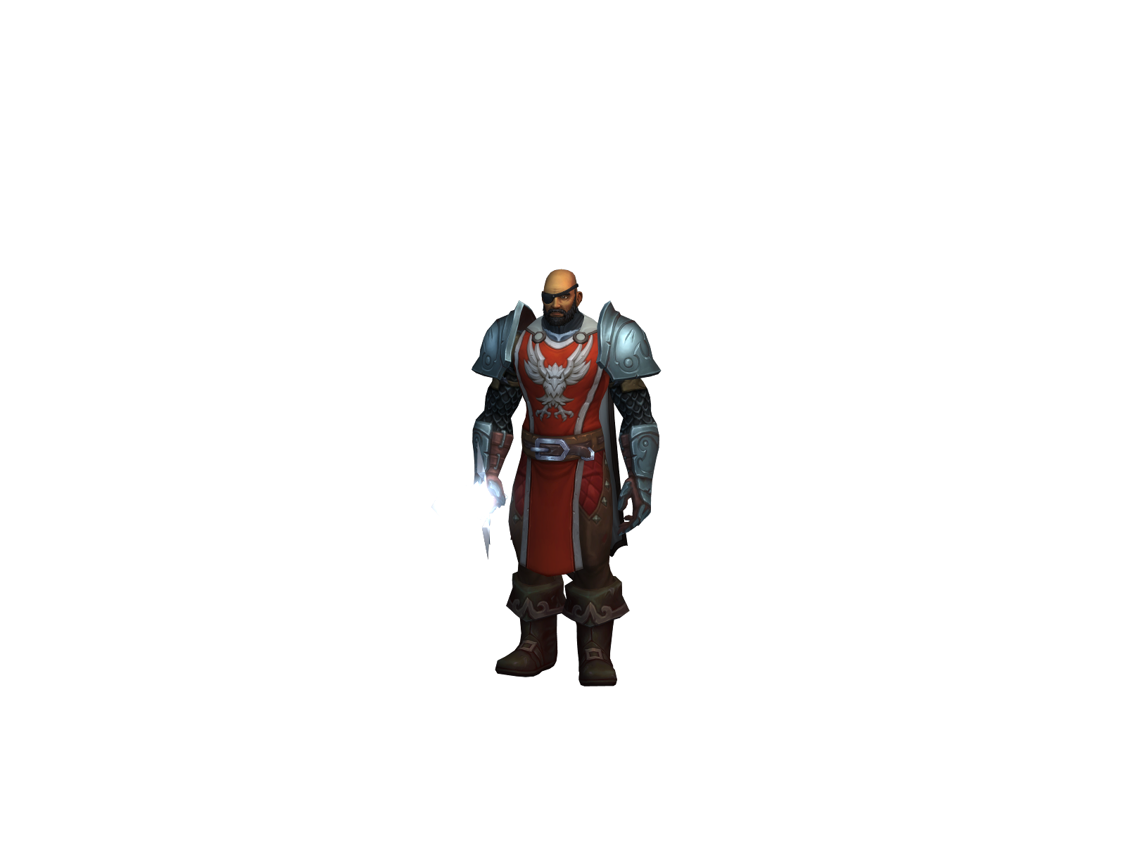 Oxblood 3D character render