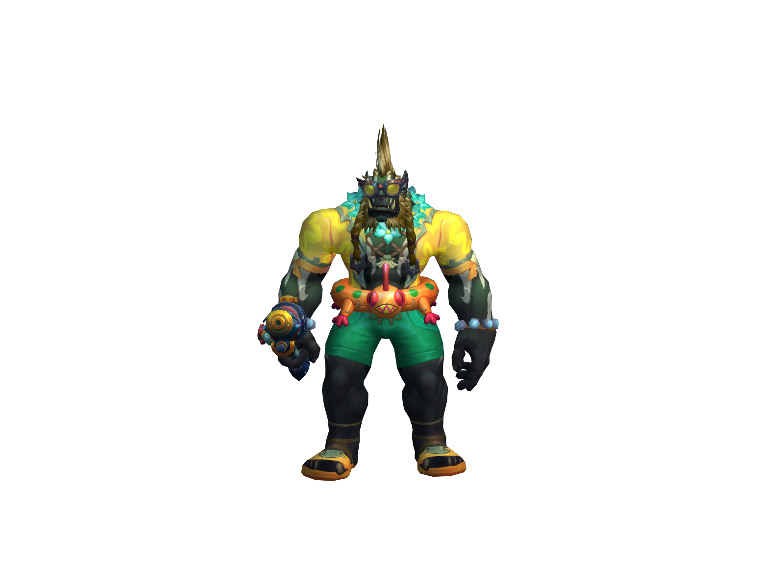 Gitzog 3D character render