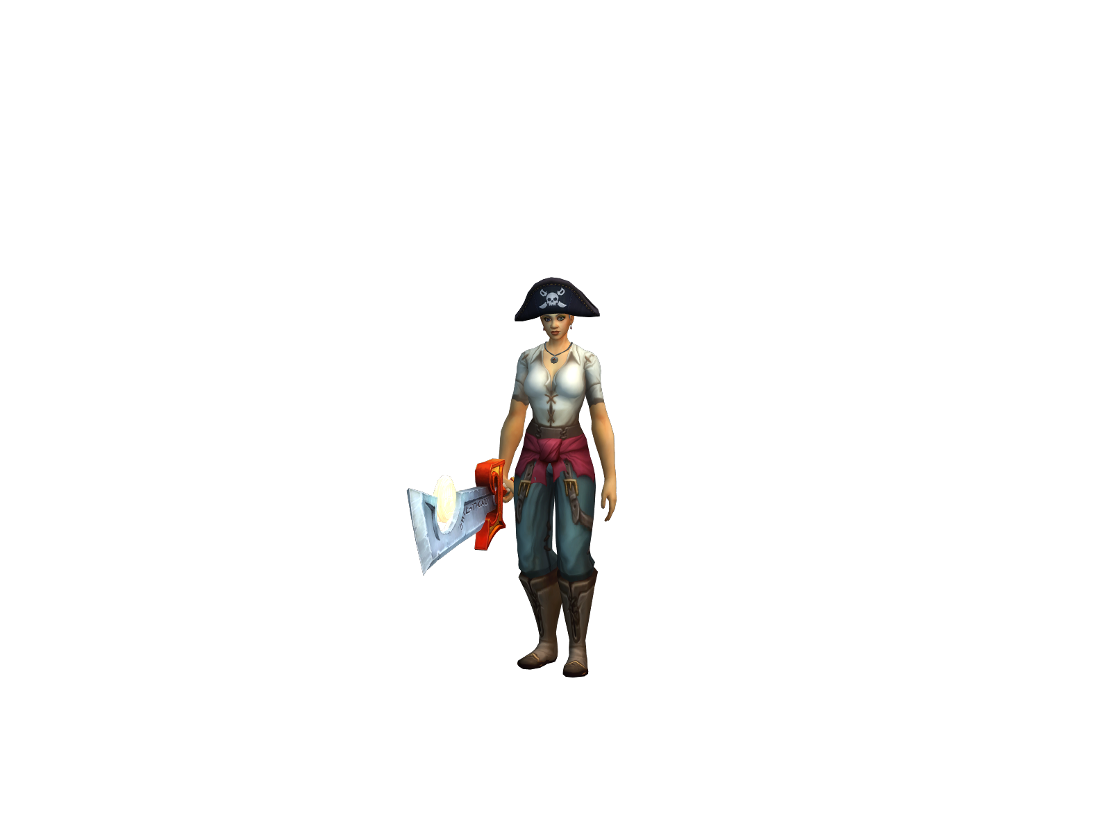 Clownsquirt 3D character render
