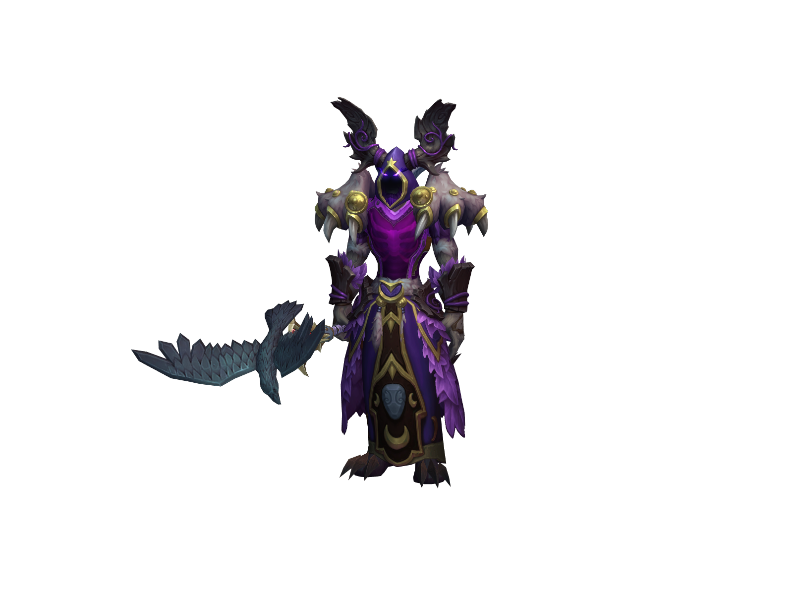 Rahven 3D character render