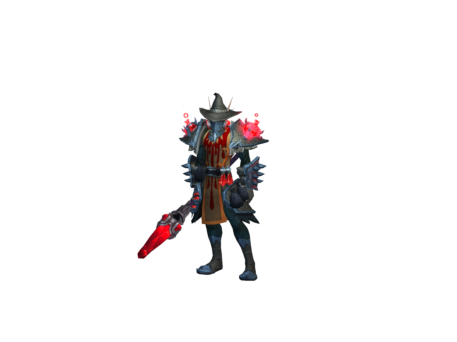 Corvidius 3D character render