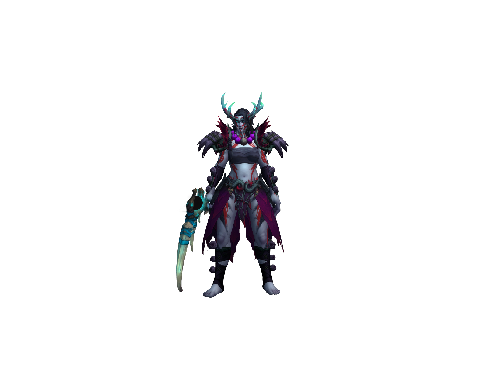 Auxobloom 3D character render