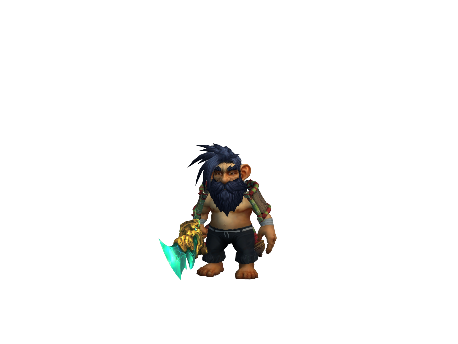 Hachu 3D character render