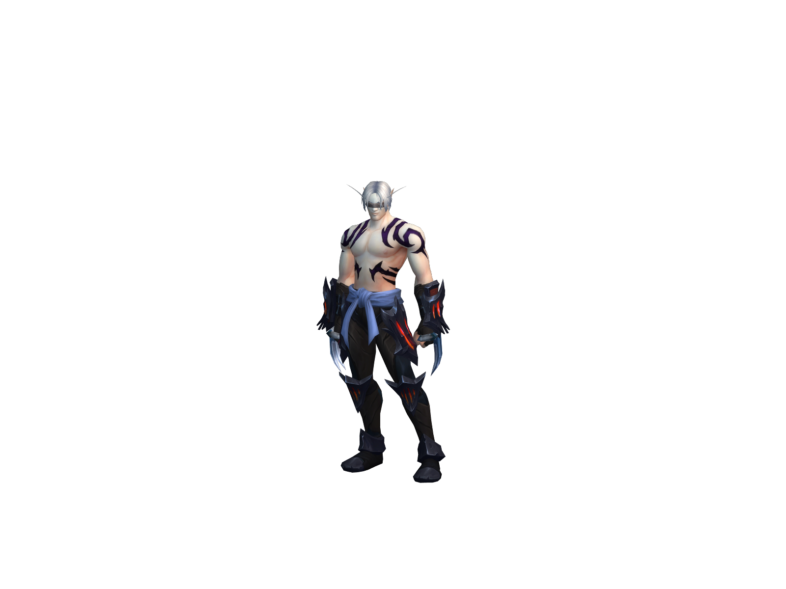 Gojó 3D character render