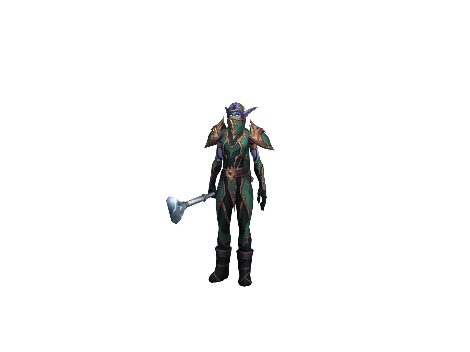 Aelunna 3D character render
