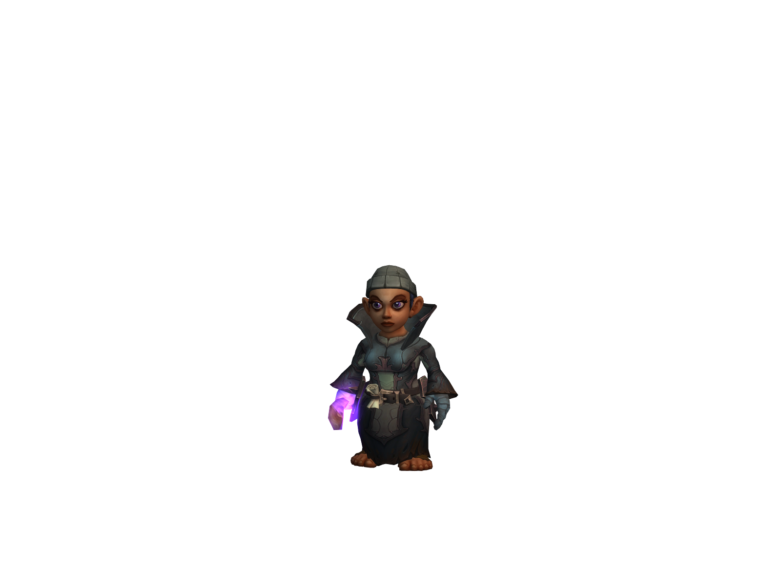 Glitterlock 3D character render