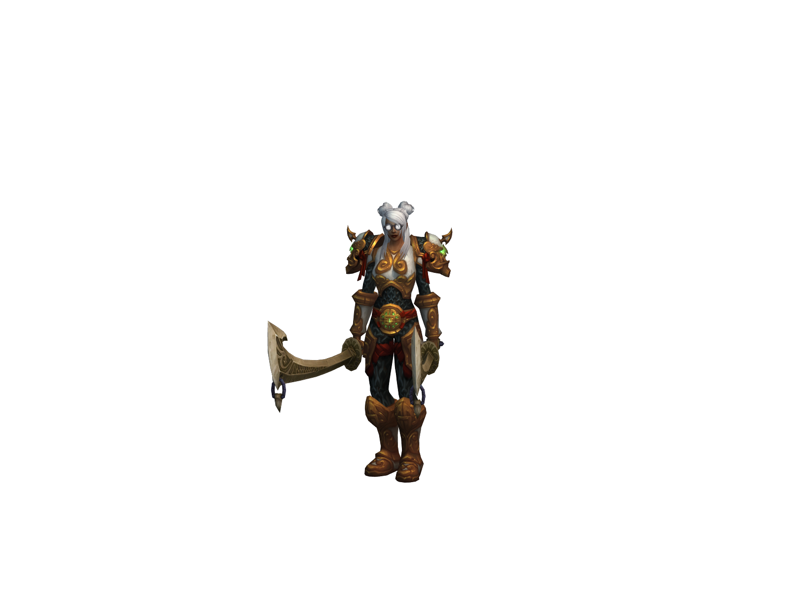 Buckforty 3D character render