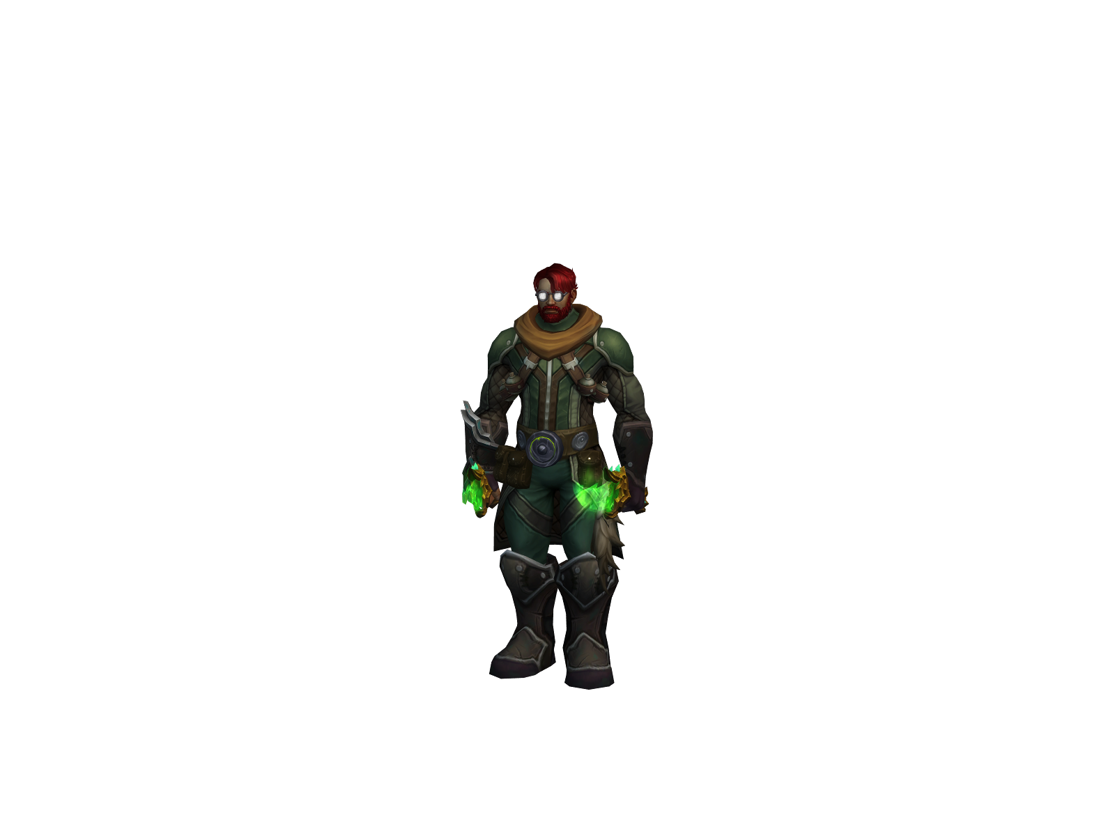 Forebodingly 3D character render